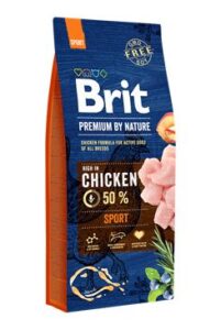 Brit Premium Dog by Nature Sport 15kg - poškozený obal