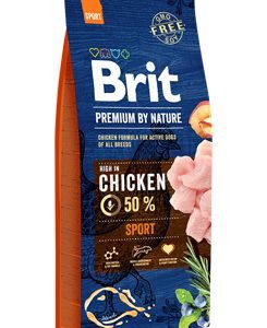 Brit Premium Dog by Nature Sport 15kg – poškozený obal