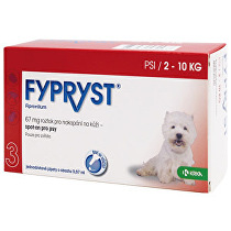 Fypryst Spot-on Dog S sol 1x0,67ml (2-10kg) 2 + 1 zdarma