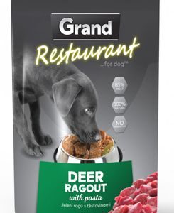 GRAND kaps. deluxe pes Restaur. 100% jelení ragú 300g