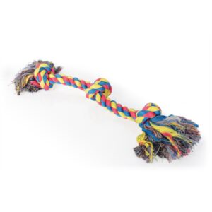 Bavlněná činka se 3 uzly - hračky pro psy, 43cm, 250g