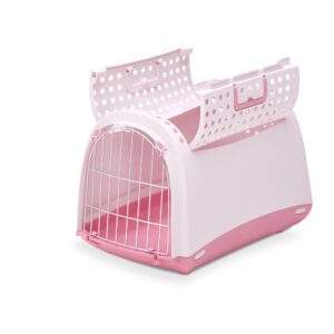 Argi Přepravka pro kočky a psy Cabrio  – 50x32x34,5 cm – růžová