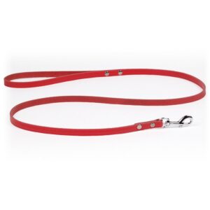 Kožené vodítko BONNIE hladké, červená