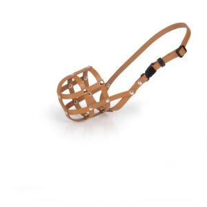 Kožený náhubek JEZEVČÍK, č.2