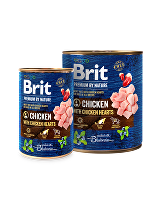 Brit Premium Dog by Nature  konz Chicken & Hearts 400g