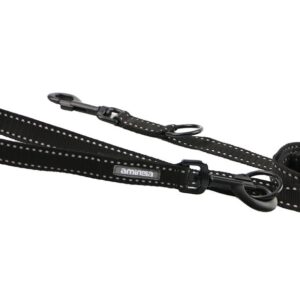 Obojek BUSTER Airmesh reflexní L 42-67cm/25mm černý