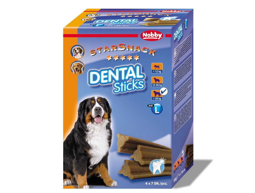 Nobby StarSnack Dental Sticks Large dentální pamlsky 28ks / 840g Nobby StarSnack Dental Sticks Large dentální pamlsky 28ks / 840g