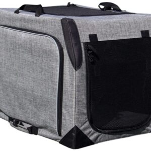 Nobby multifunkční nylonový box L kennelka EXTEND do 25 kg šedá