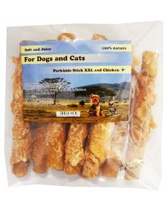 Pochoutka Rolka z vepř. kůže s kuřecím masem 16cm 450g