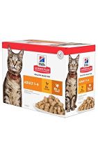 Hill's Science Plan kapsičky pro dospělé kočky kuře, krůta 12 x 85 g