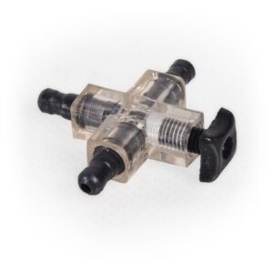 Rozvodka "+" s regulací plast, černá, 1ks