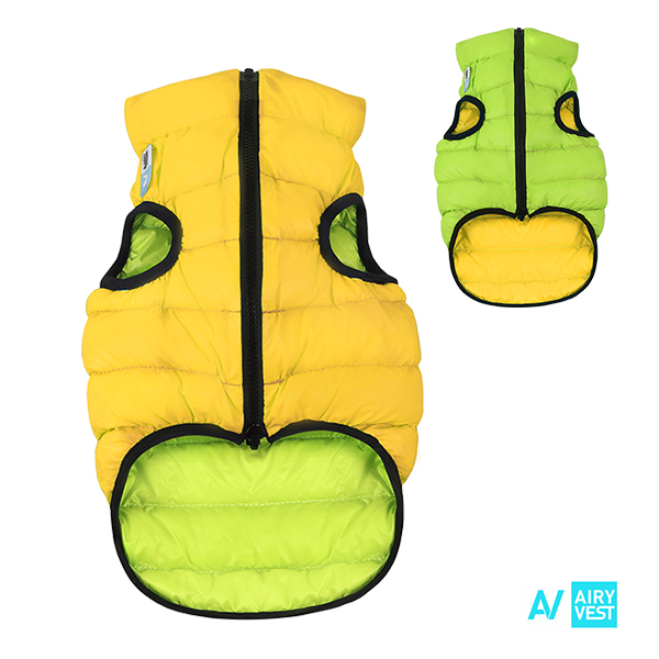 AiryVest bunda pro psy žlutá/zelená M 47 AiryVest bunda pro psy žlutá/zelená M 47