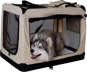 Kennelka pro zvířata Mailey XXL  90x61x65cm - béžová