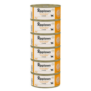 Applaws konzerva Cat Kuřecí prsa se sýrem 6x156g
