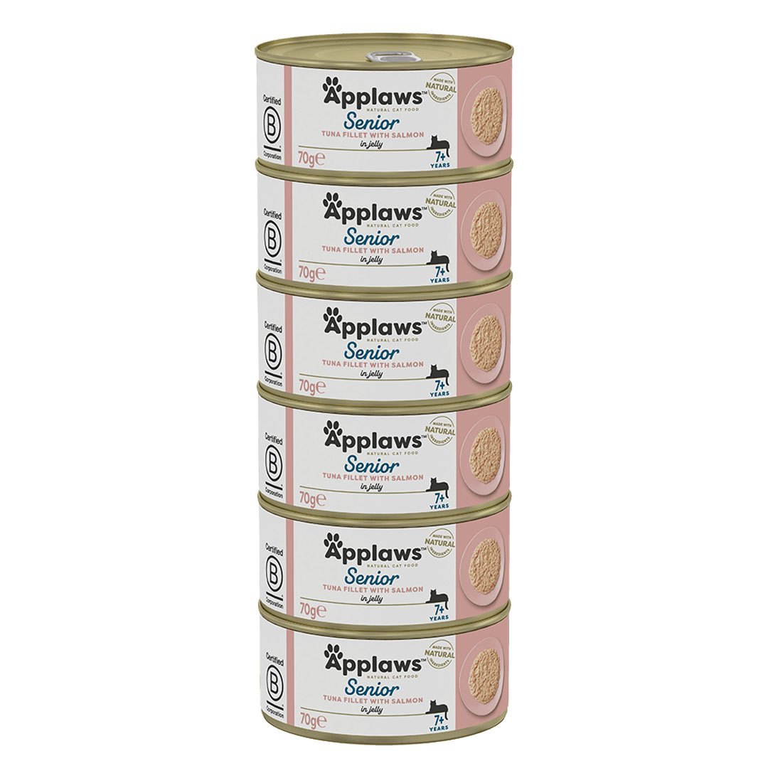 Applaws konzerva Cat Senior Tuňák s lososem 6x70g Applaws konzerva Cat Senior Tuňák s lososem 6x70g