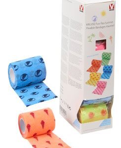 KRUUSE Obinadlo elast. Fun-Flex 7,5cmx4,5m, Summer mix 10ks