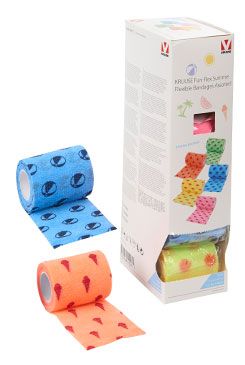 KRUUSE Obinadlo elast. Fun-Flex 7,5cmx4,5m, Summer mix 10ks KRUUSE Obinadlo elast. Fun-Flex 7,5cmx4,5m, Summer mix 10ks