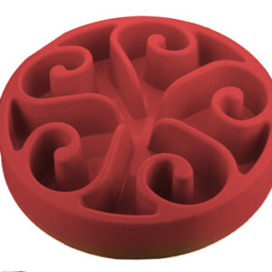 Eat Slow Live Longer zpomalovací miska Original červená 20cm