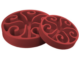 Eat Slow Live Longer zpomalovací miska Original červená 30cm