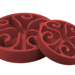 Eat Slow Live Longer zpomalovací miska Original červená 30cm