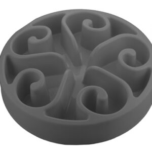 Eat Slow Live Longer zpomalovací miska Original šedá 20cm