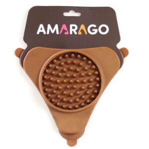 Amarago lízací podložka trojúhelník – hnědá