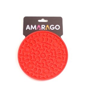 Amarago lízací podložka kruh červený