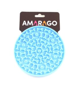 Amarago lízací podložka kruh modrý