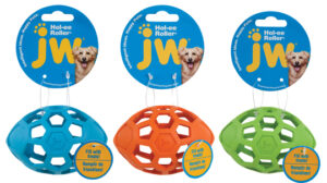JW Hol-EE Roller Rugby míč - mix barev - 10 cm Small