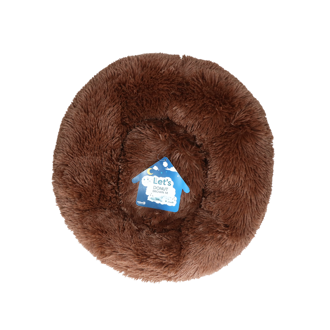 Let's Sleep Donut pelíšek hnědý 50cm Let's Sleep Donut pelíšek hnědý 50cm