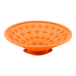 LickiMat Splash lízací miska s přísavkou oranžová