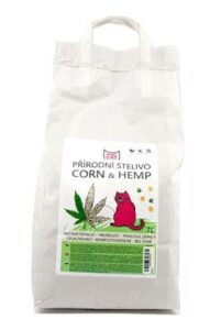 Rebel Cat přírodní stelivo hrudkující Corn & Hemp 7l