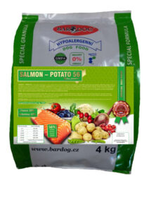 Granule Bardog Lisované granule za studena Salmon Potato 56 - 4 kg