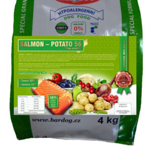 Granule Bardog Lisované granule za studena Salmon Potato 56 – 4 kg