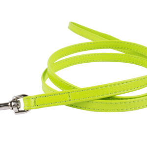 Vodítko kožené Glamour Classic – zelené (122cm/12mm)