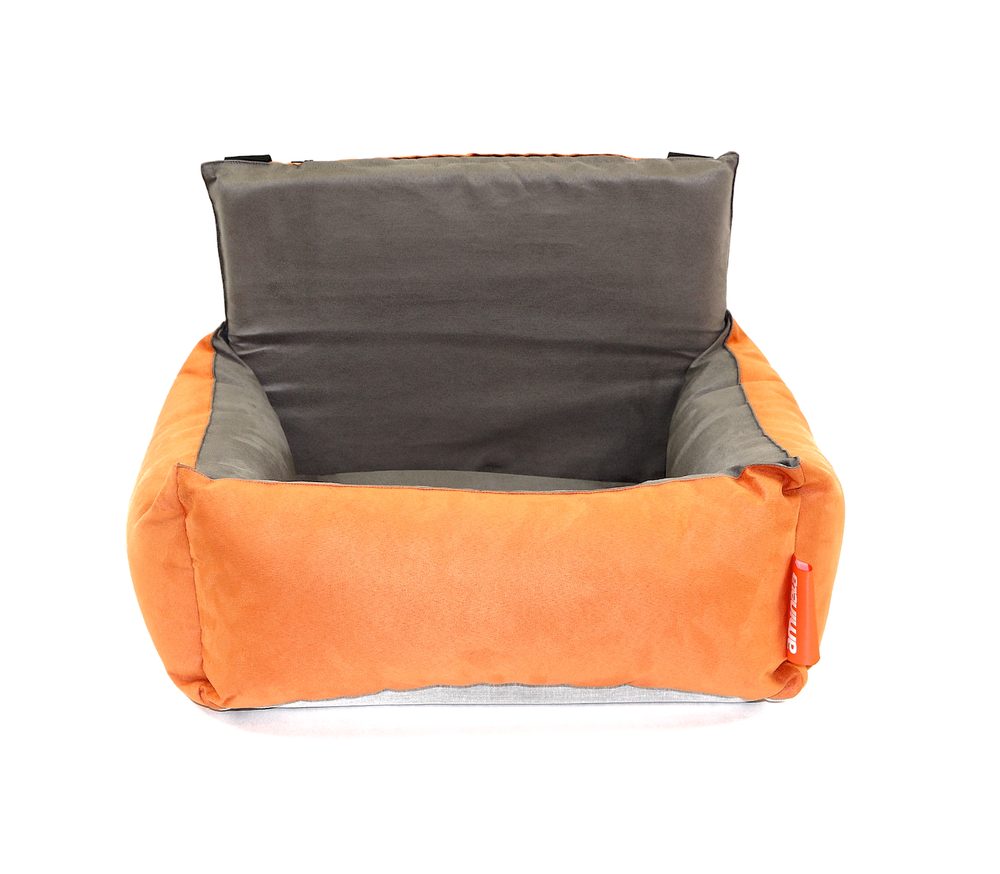 Aminela autosedačka M 70x40cm oranžová/šedá Aminela autosedačka M 70x40cm oranžová/šedá