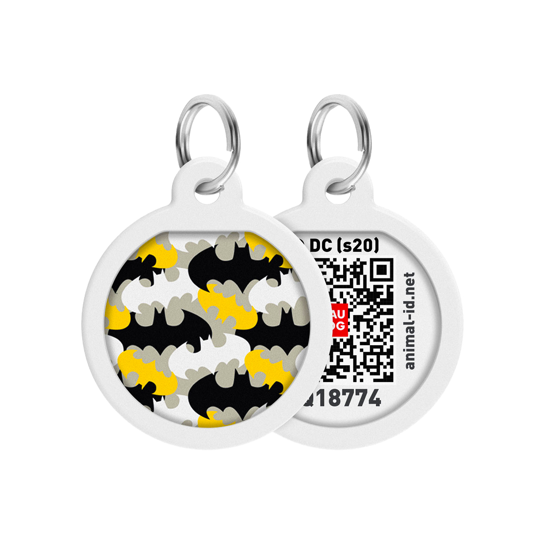 WAUDOG chytrá ID známka s QR tagem DC Batman znak miniatury WAUDOG chytrá ID známka s QR tagem DC Batman znak miniatury