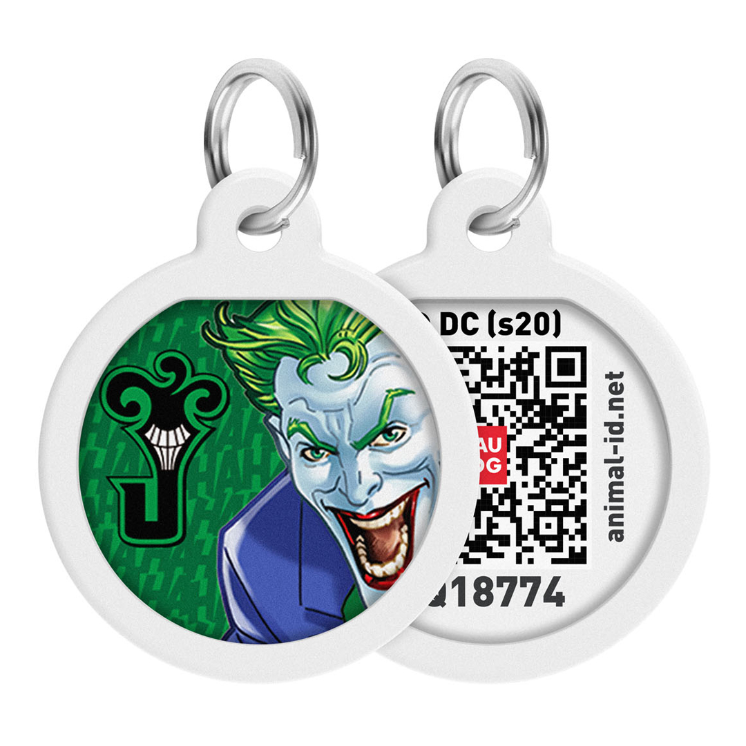 WAUDOG chytrá ID známka s QR tagem DC Joker green WAUDOG chytrá ID známka s QR tagem DC Joker green
