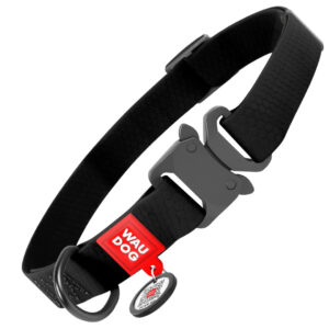 WAUDOG obojek voděodolný Collartex Fastex černý (34-49cm/2,5cm)