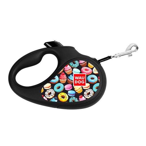 WAUDOG vodítko samonavíjecí Donuts - 25kg/5m/M WAUDOG vodítko samonavíjecí Donuts - 25kg/5m/M