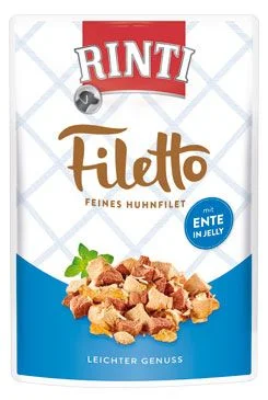 Rinti Dog Filetto kapsa kuře+kachna v želé 100g Rinti Dog Filetto kapsa kuře+kachna v želé 100g