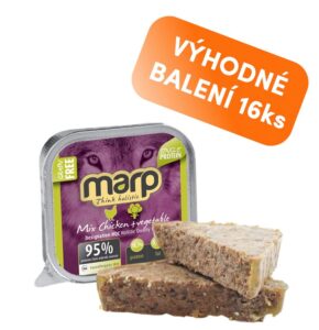Marp Holistic Marp Mix vanička pro psy kuře+zelenina 16x100g