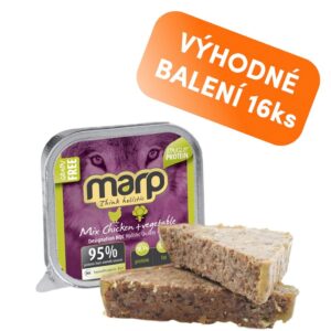 Marp Holistic Marp Mix vanička pro psy kuře+zelenina 16x100g