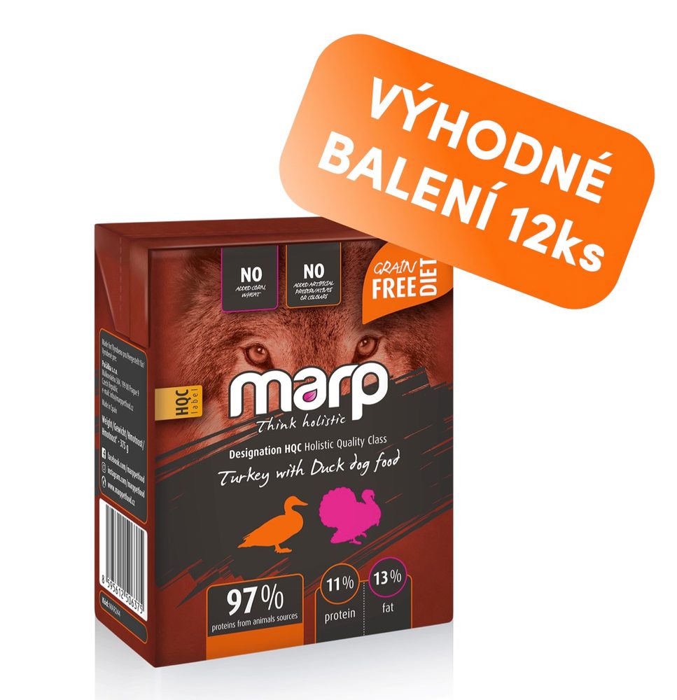 Marp Holistic krůta s kachnou tetrapak 12x375g Marp Holistic krůta s kachnou tetrapak 12x375g