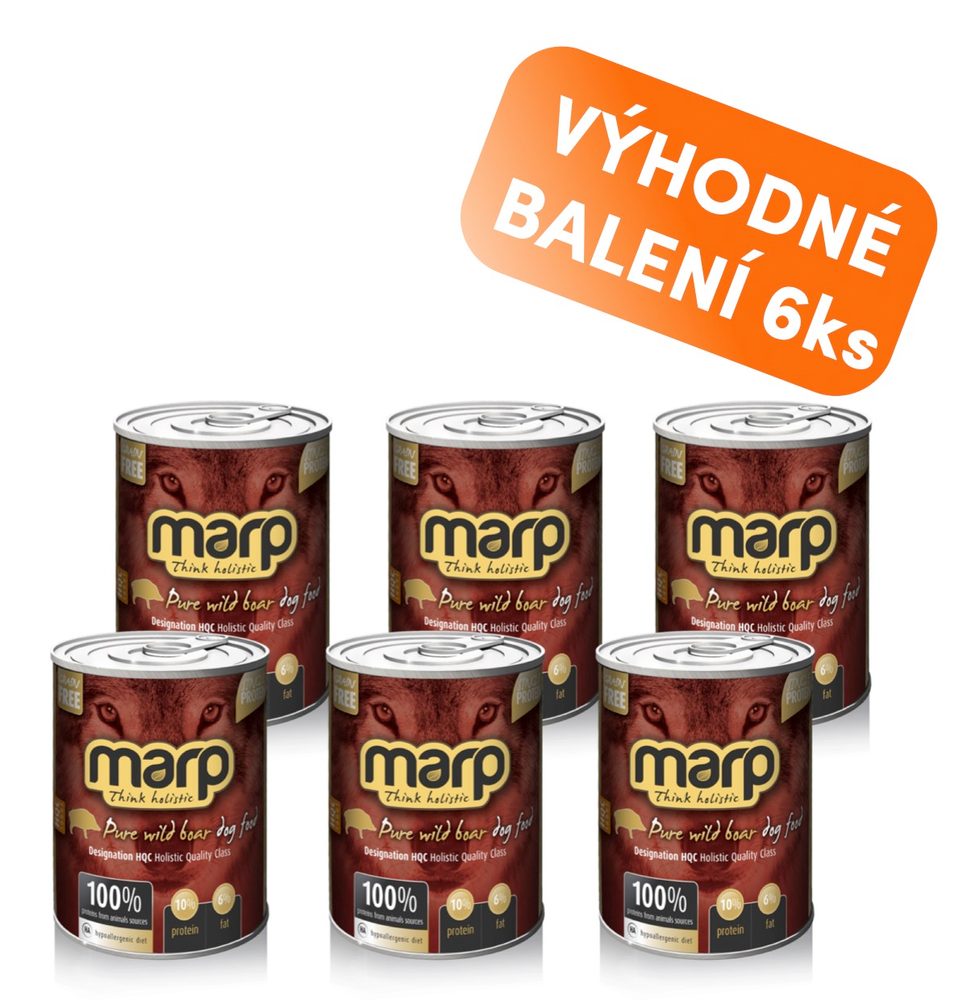 Marp Holistic Marp Wild Boar konzerva pro psy s divočákem 6x400g Marp Holistic Marp Wild Boar konzerva pro psy s divočákem 6x400g