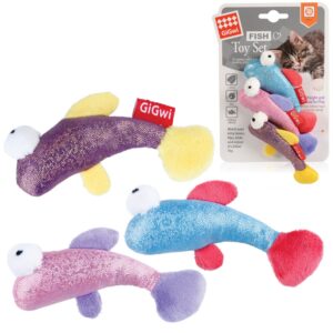 GiGwi Fish Toy Set různé druhy, 3ks/ karta