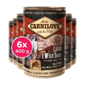 Carnilove Akce.Carnilove Wild konz Meat Lamb & Wild Boar 6x 400g