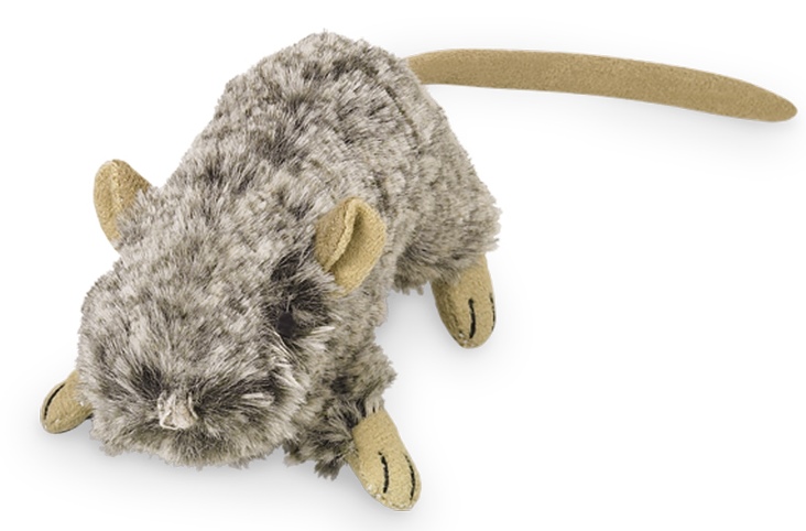 Nobby hračka pro kočky šedá myš šustivá 10cm