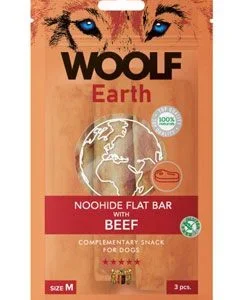 Woolf pochoutka Earth NOOHIDE M Beef 90g