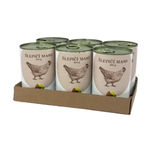 Bohemia Pet Food SIX PACK BOHEMIA Slepičí maso ve vlastní šťávě 400g